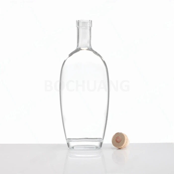 750 ml beirazko likore botila tapoiarekin